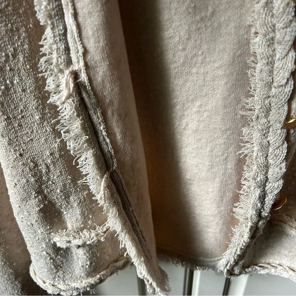 J crew Marled fringe-trim sweater lady jacket - Picture 6 of 9